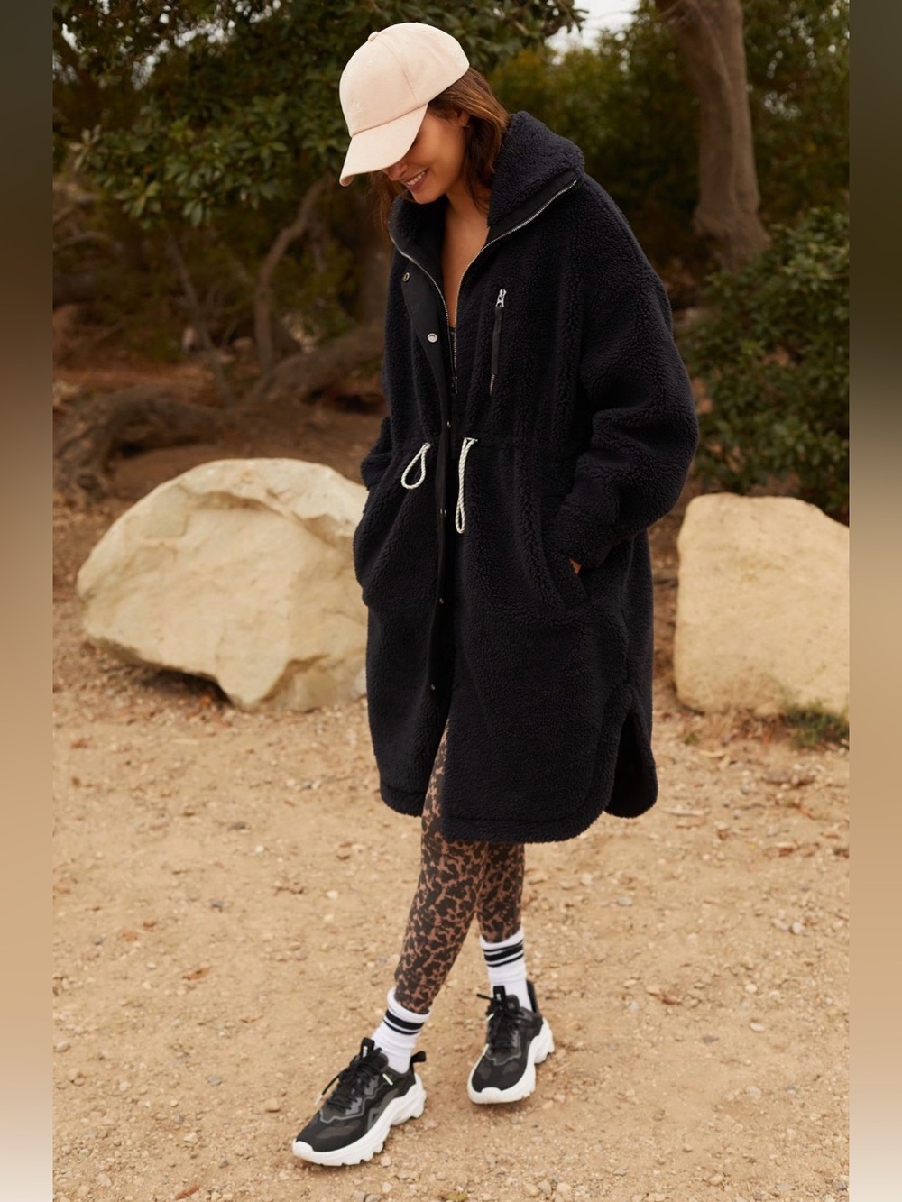 Varley Jones Coat Black